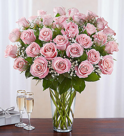 Ultimate Elegance&amp;trade; Long Stem Pink Roses