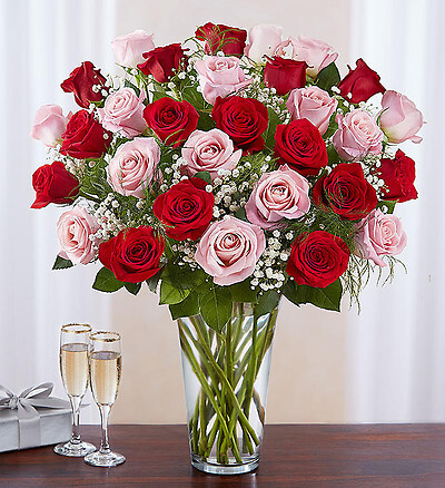 Pink &amp; Red - 18 Count